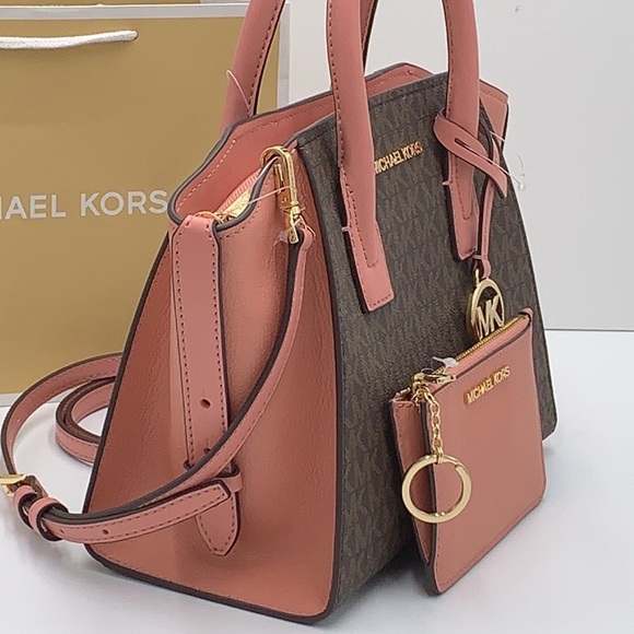 Michael Kors Avril Small Leather Top-Zip Satchel and Small Wallet Coinpouch Set - Picture 4 of 16